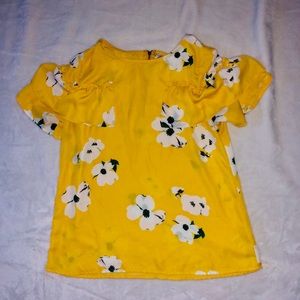Floral Yellow Blouse